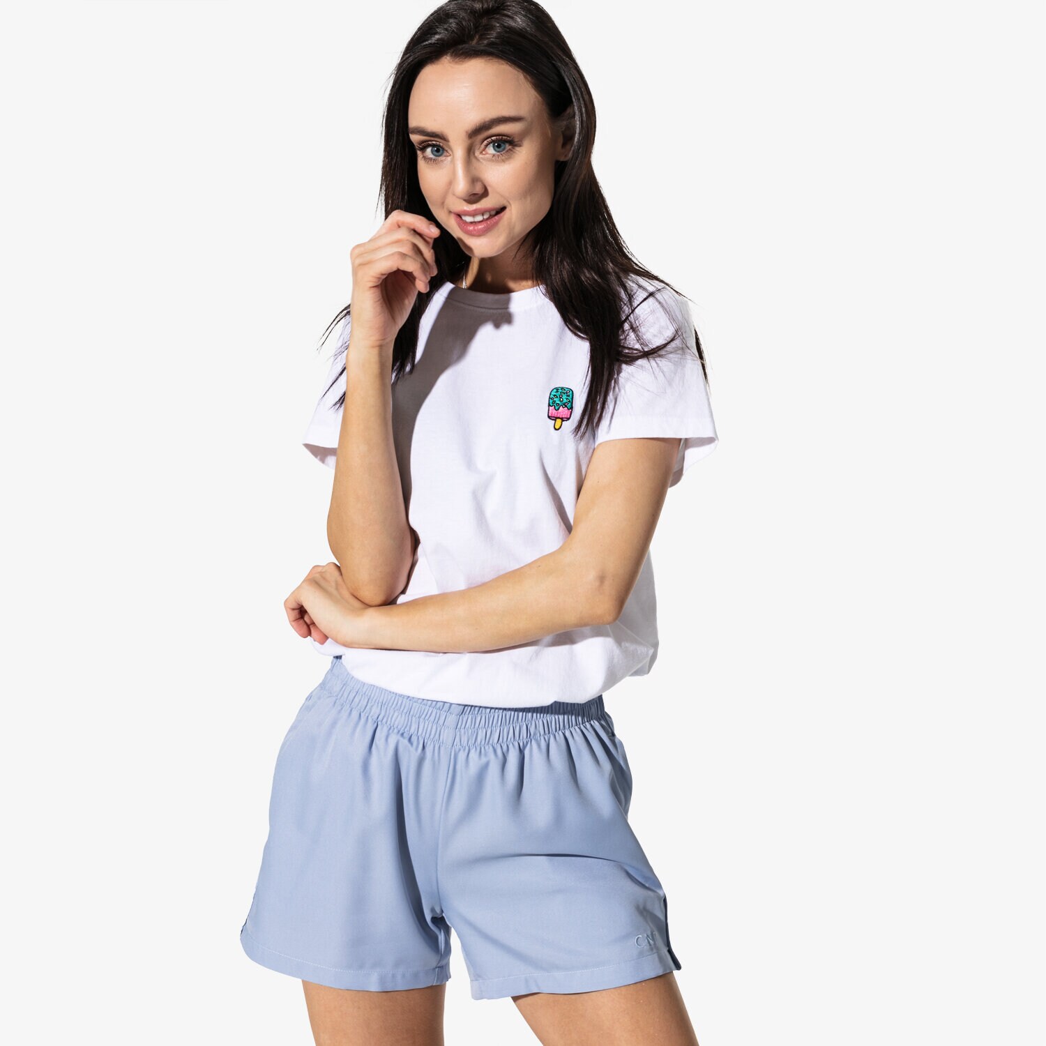 Koszulka, t-shirt damski CONFRONT T-SHIRT SS ICE CREAM CF19TSD02001 BIAŁY