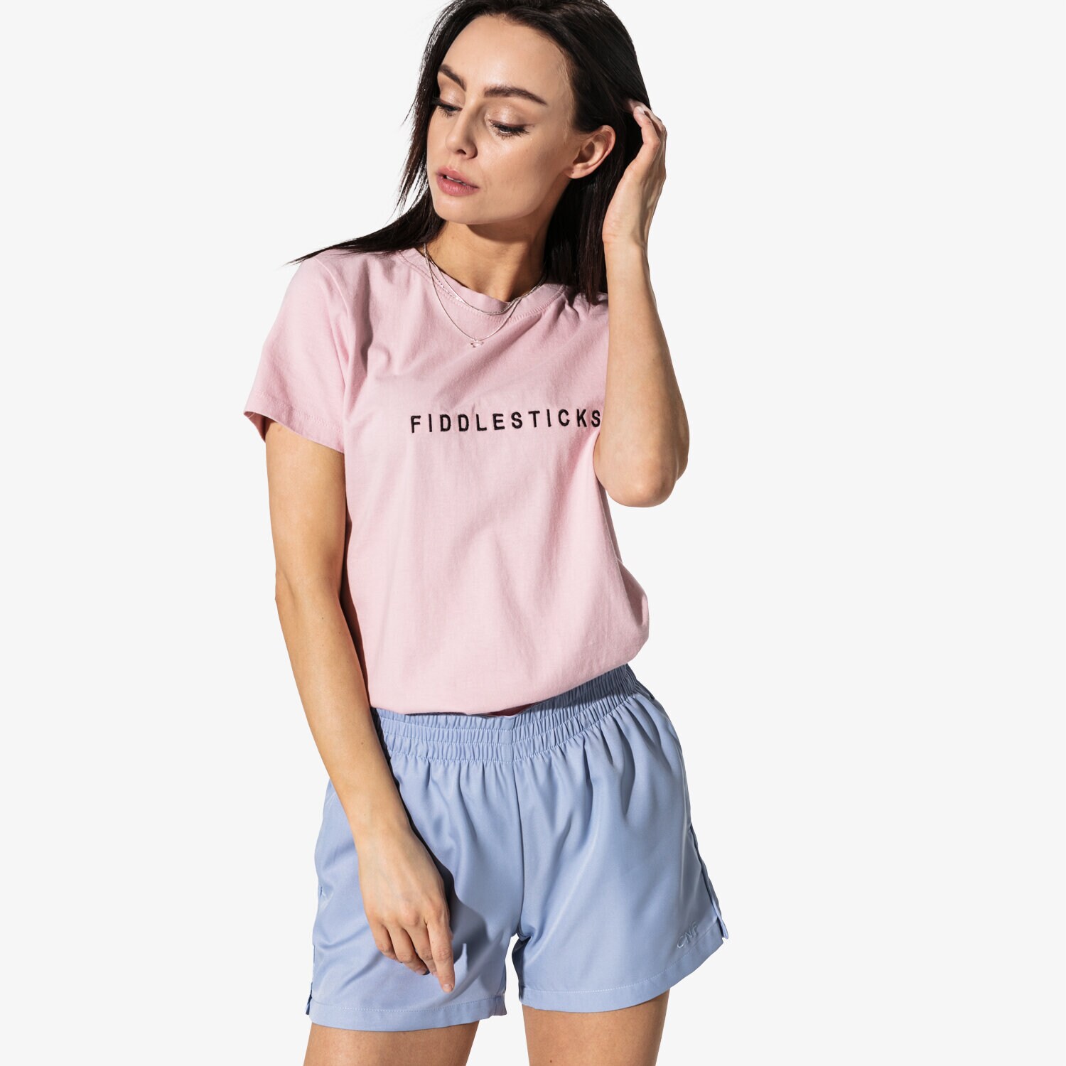 Koszulka, t-shirt damski CONFRONT T-SHIRT SS FIDDLESTICKS TEE CF19TSD27001 RÓŻOWY