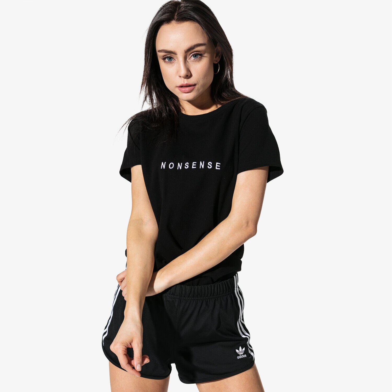 Koszulka, t-shirt damski CONFRONT T-SHIRT SS NONSENSE TEE CF19TSD27002 CZARNY