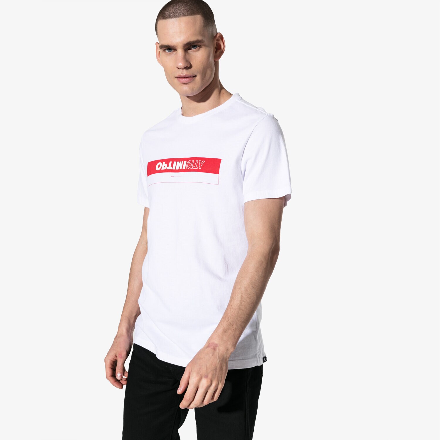 Koszulka, t-shirt sportowy męski CONFRONT T-SHIRT SS DIVER CF19TSM86001 BIAŁY