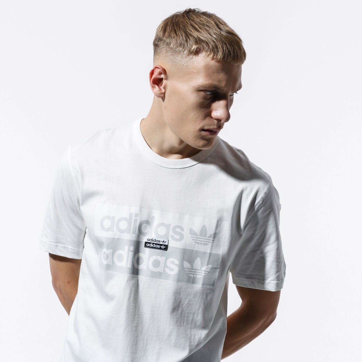 Koszulka, t-shirt sportowy męski ADIDAS T-SHIRT SS VOCAL D TEE ED7197 BIAŁY