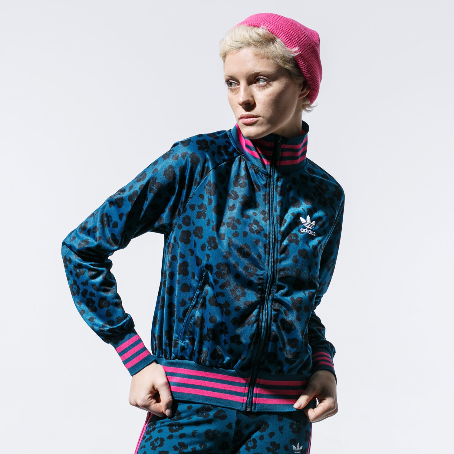 Bluza damska ADIDAS BLUZA AOP TRACKTOP ED4779 MULTICOLOR