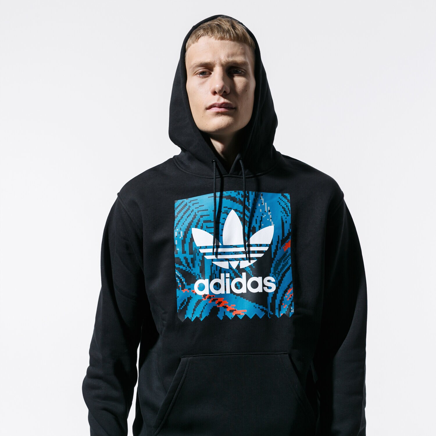 Bluza męska ADIDAS BLUZA BB PRINT HD EC7320 CZARNY