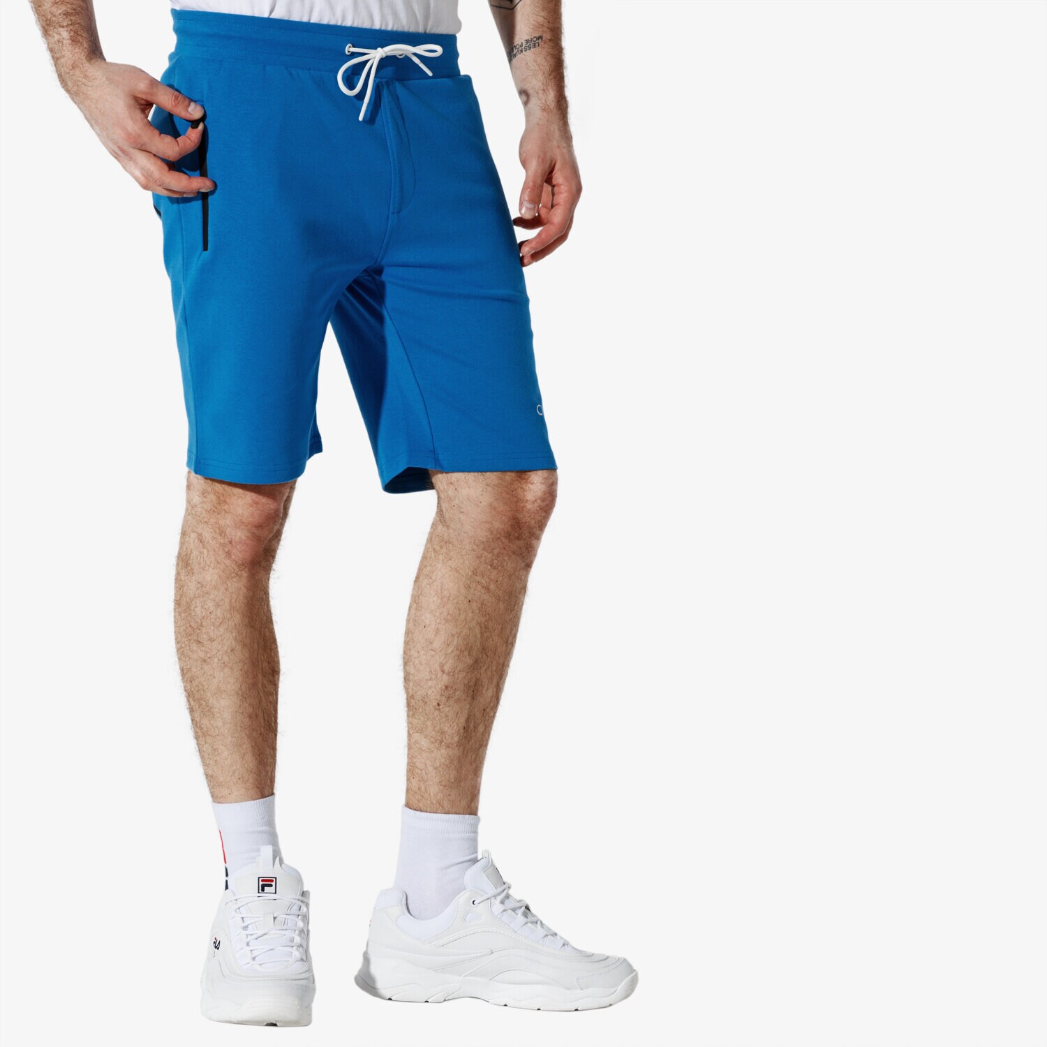 Krótkie spodenki, szorty męskie CONFRONT SZORTY CNF ELASTIC SHORTS CF19SZM33003 NIEBIESKI