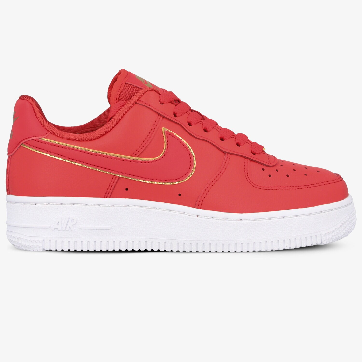 Buty sneakersy damskie NIKE AIR FORCE 1 '07 ESSENTIAL AO2132-602 CZERWONY