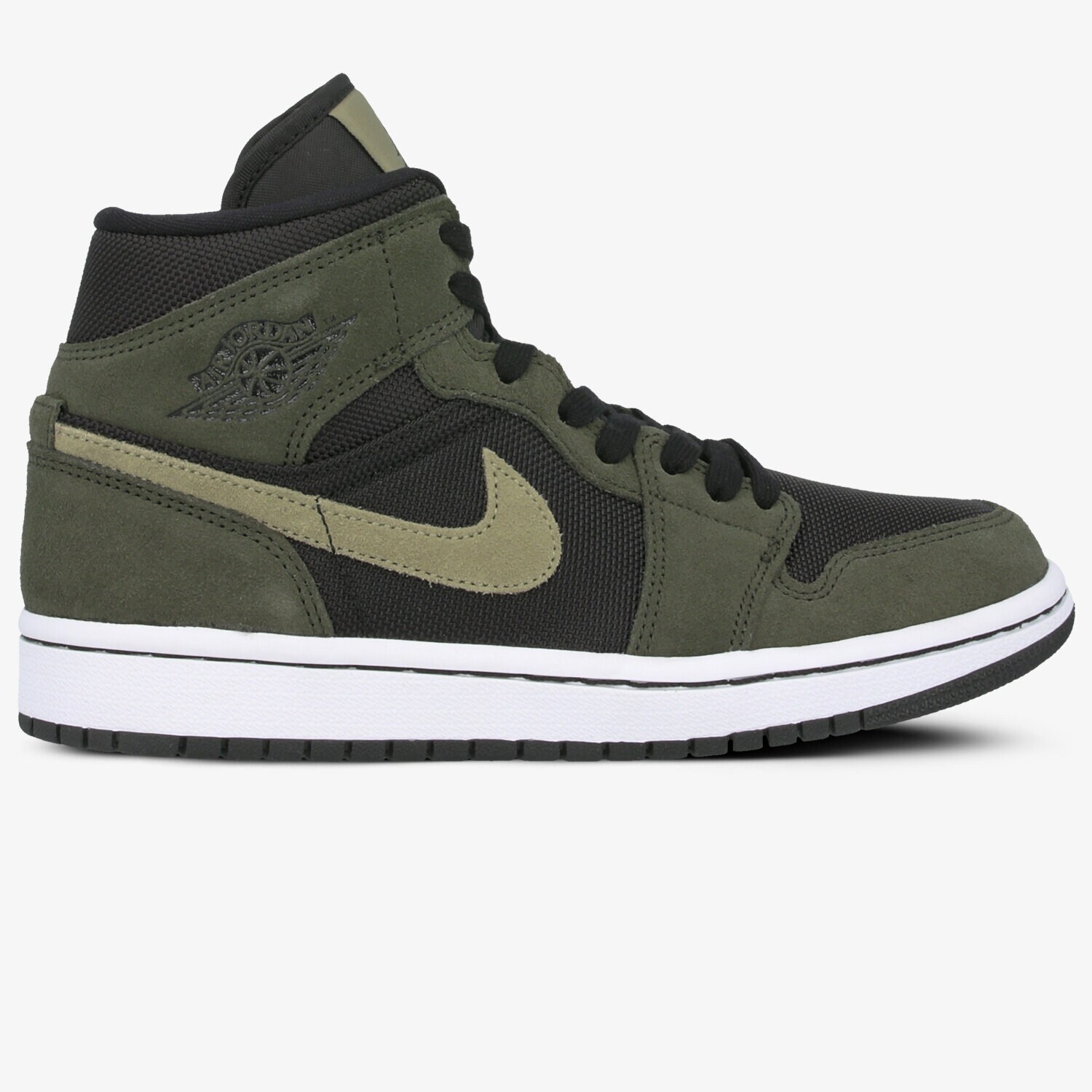 Buty sneakersy damskie WMNS AIR JORDAN 1 MID BQ6472-030 ZIELONY