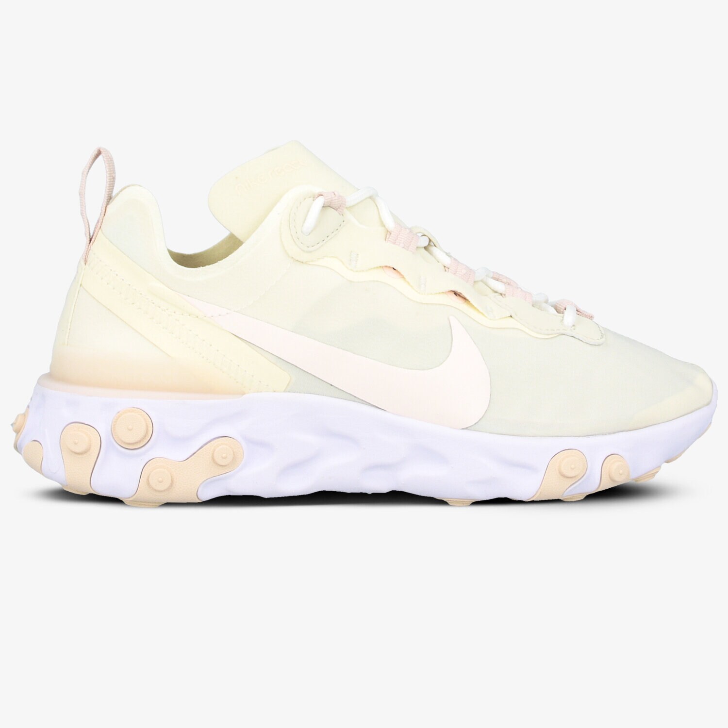 Buty sneakersy damskie NIKE REACT ELEMENT 55 BQ2728-103 BEŻOWY