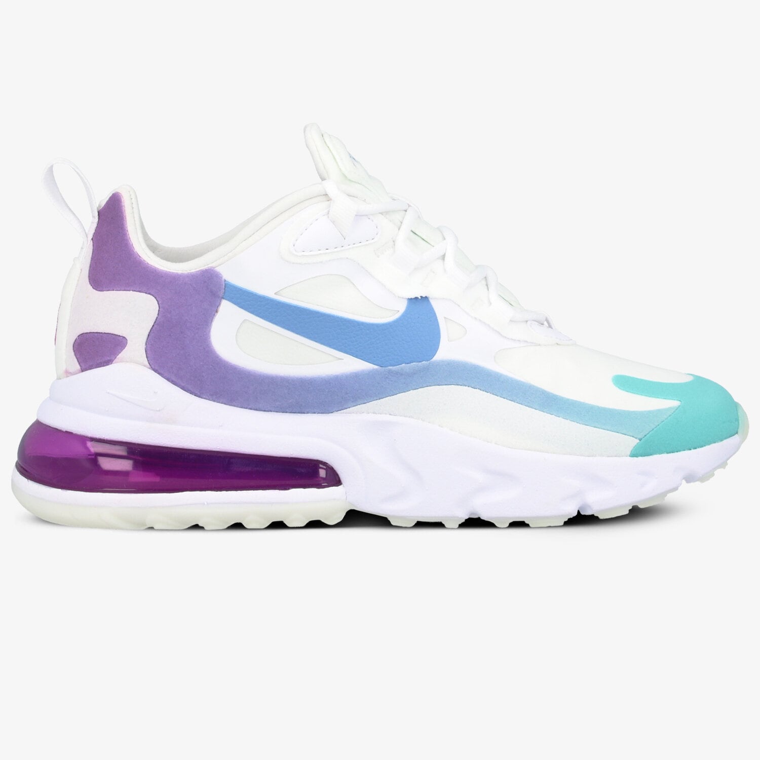 Buty sneakersy damskie NIKE AIR MAX 270 REACT AT6174-102 BIAŁY