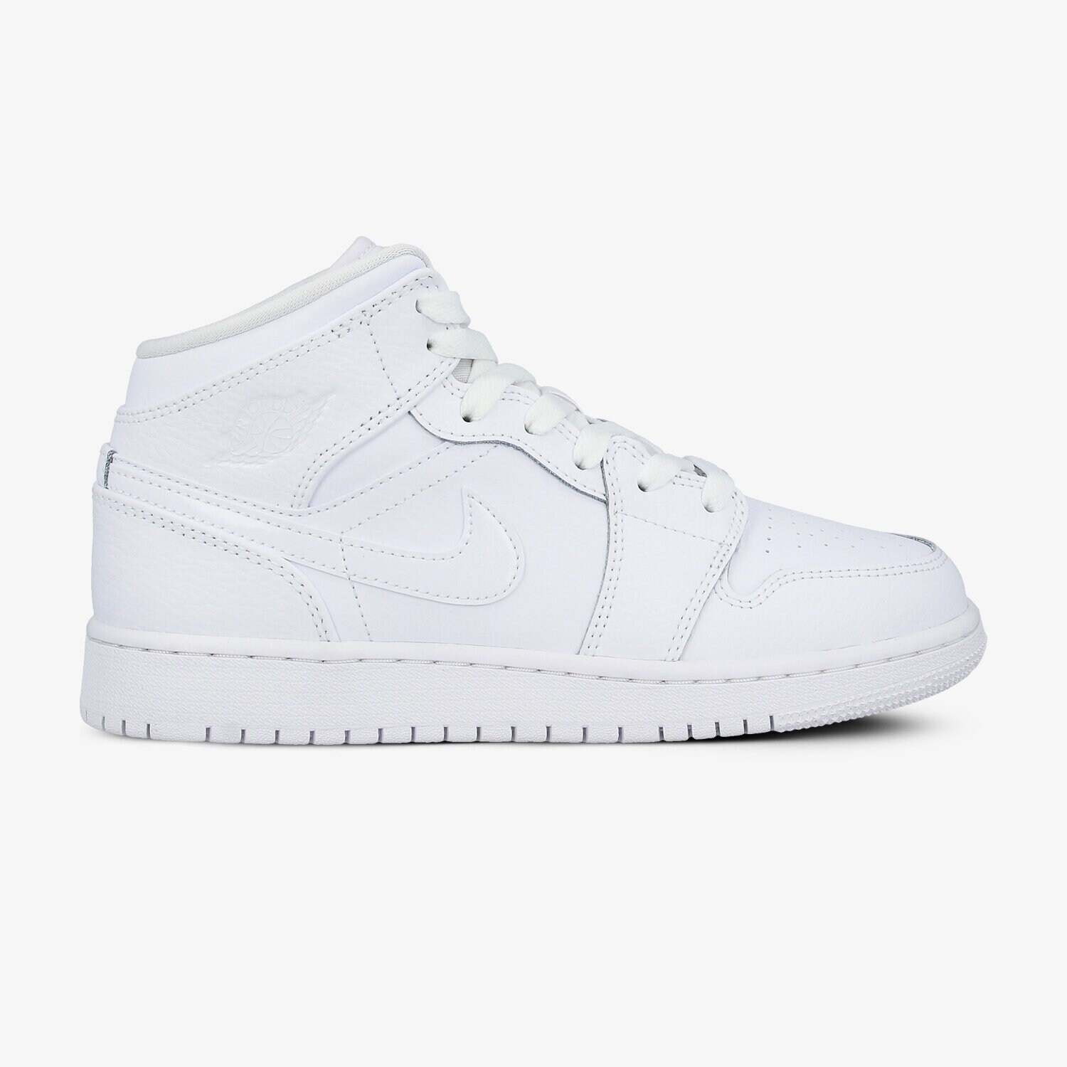 Buty sneakersy dla dzieci AIR JORDAN 1 MID GS 554725-126 BIAŁY
