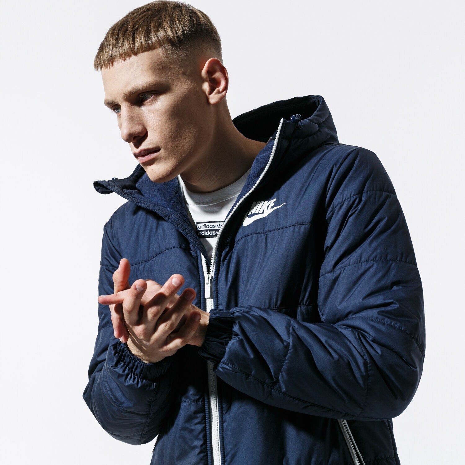 Kurtka zimowa męska NIKE KURTKA ZIMOWA M NSW SYN FILL JKT HD FZ BV4683-452 GRANATOWY