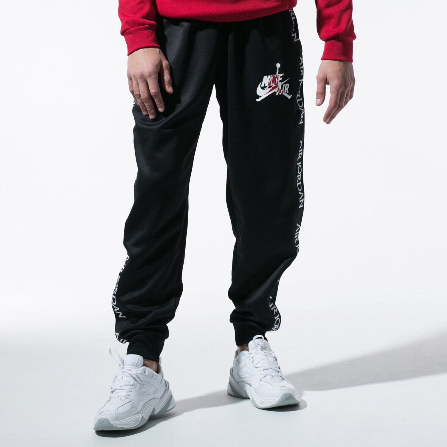 Spodnie sportowe męskie JORDAN SPODNIE M J JM CLSC TRICOT WARMUP PANT CK2199-010 CZARNY