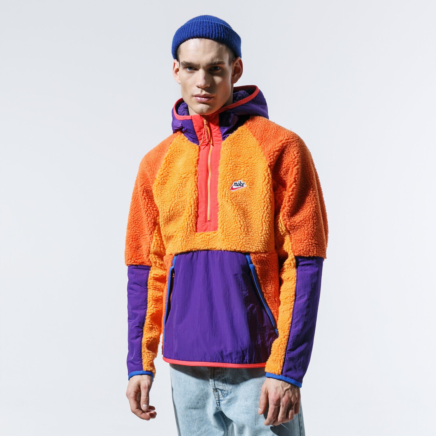 Bluza męska NIKE BLUZA M NSW HE HOODIE HZ WINTER BV3766-886 MULTICOLOR
