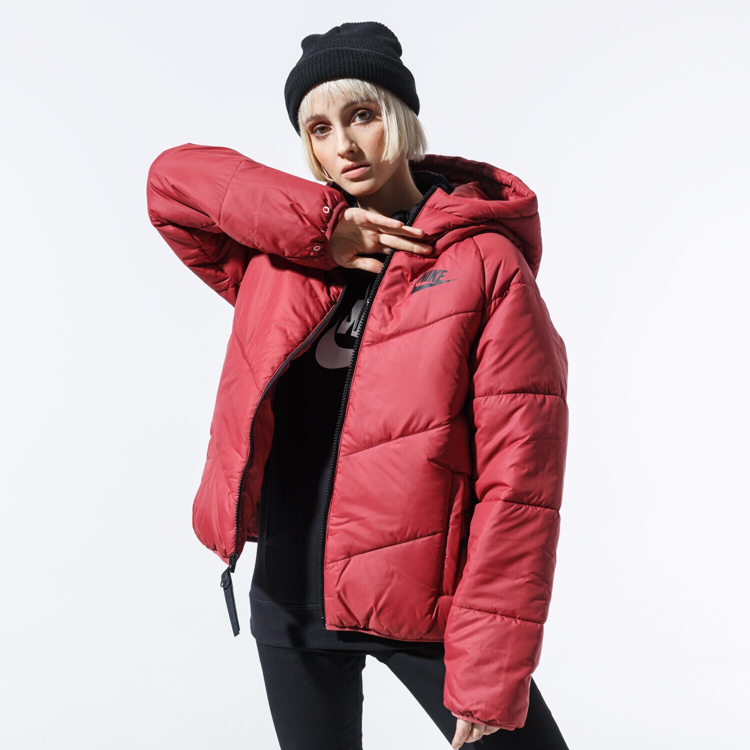 Kurtka zimowa damska NIKE KURTKA ZIMOWA W NSW WR SYN FILL JKT HD BV2906-661 BORDOWY