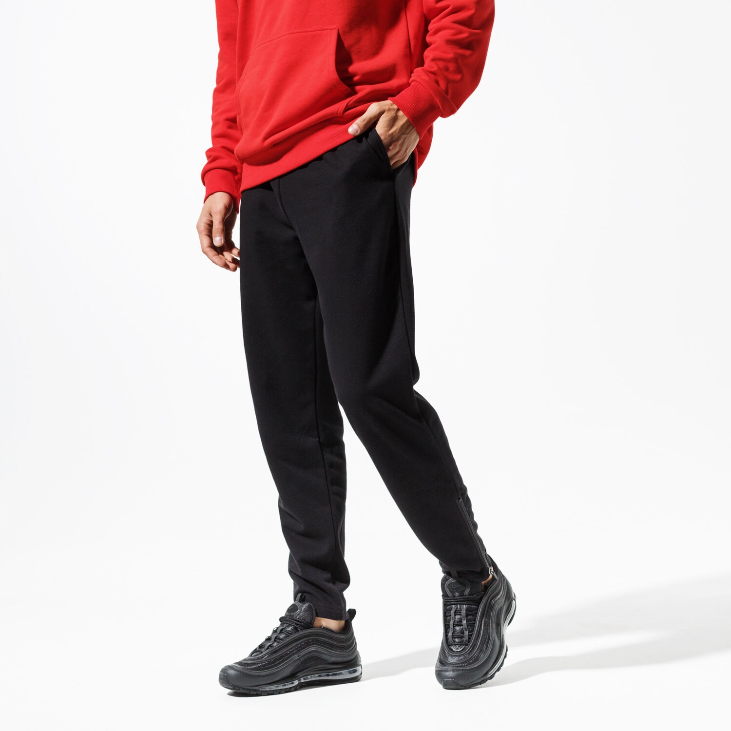 Spodnie sportowe męskie CONFRONT SPODNIE CITY BLK PANTS CF39SPM27001 CZARNY