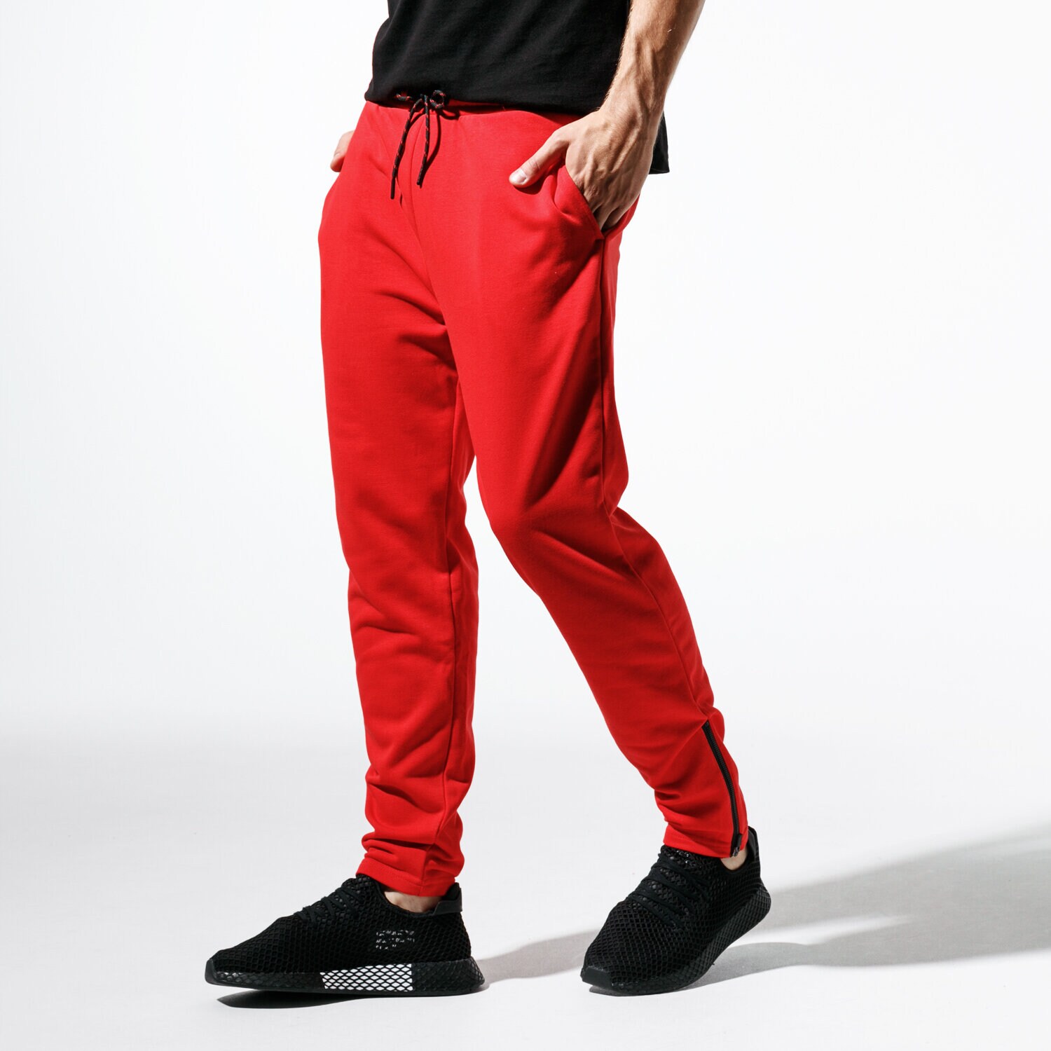 Spodnie sportowe męskie CONFRONT SPODNIE CITY RED PANTS CF39SPM27002 CZERWONY