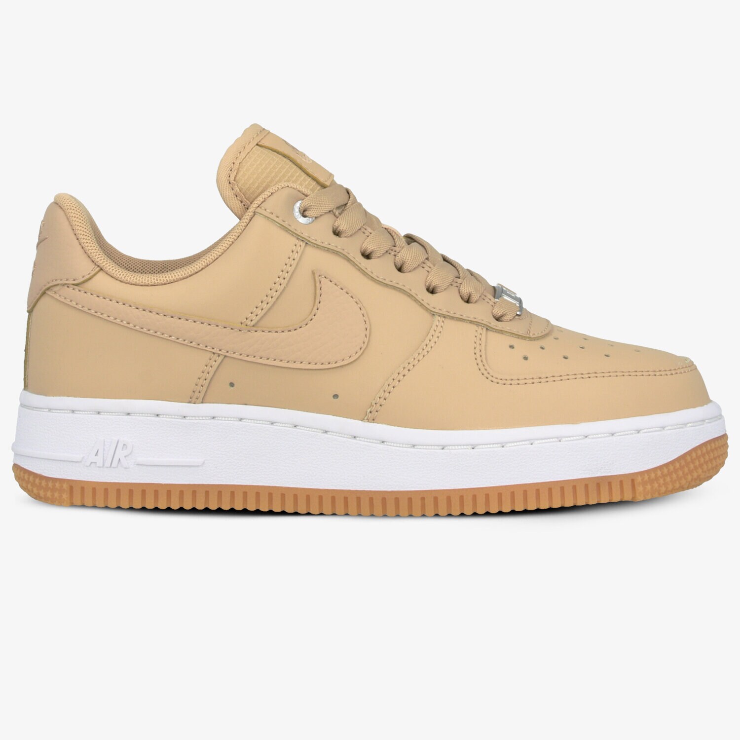 Buty sneakersy damskie NIKE WMNS AIR FORCE 1 '07 PRM 896185-202 BEŻOWY