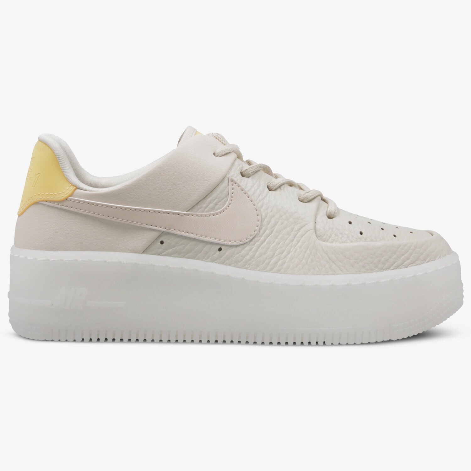Buty sneakersy damskie NIKE W AIR FORCE 1 SAGE LO BV1976-100 BEŻOWY