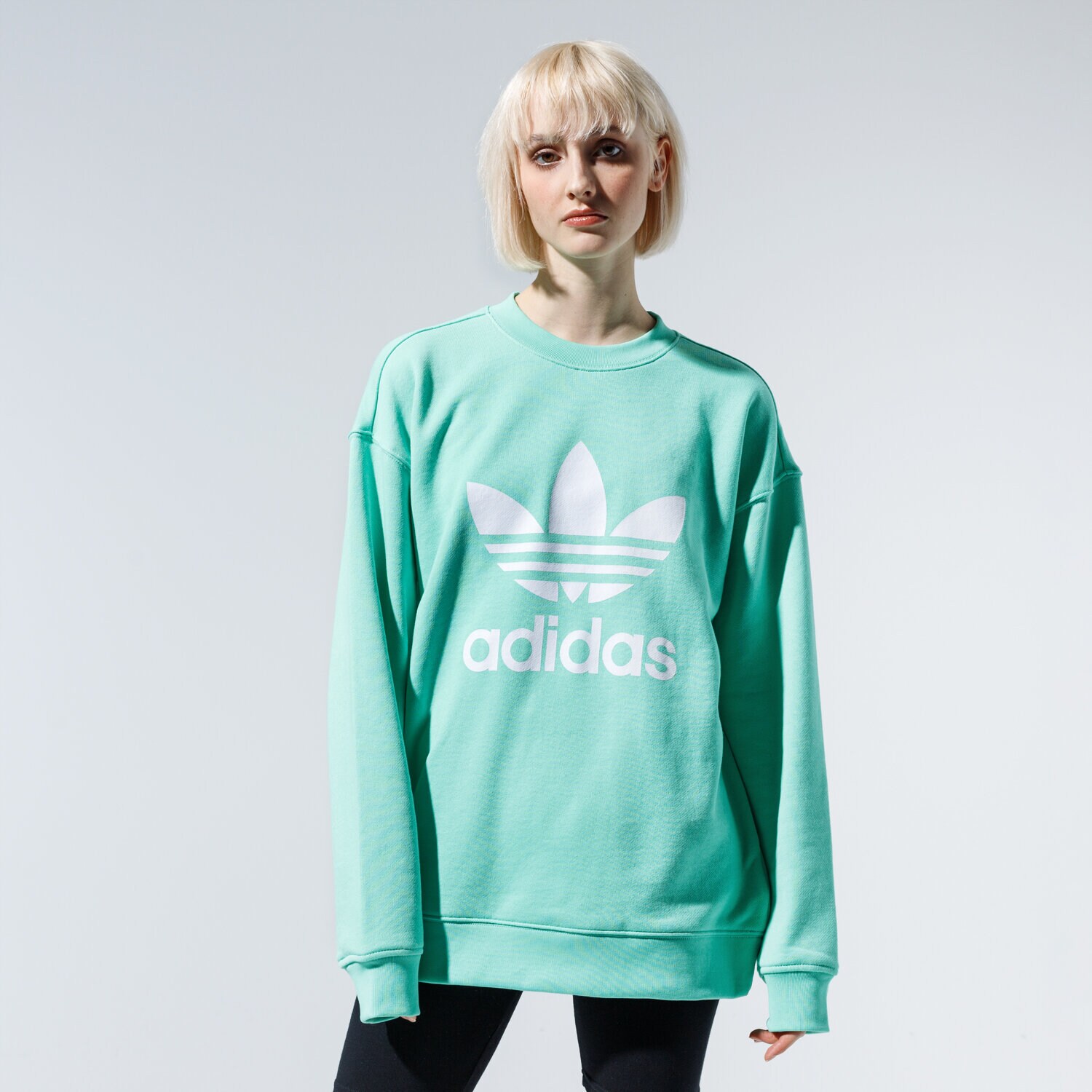 Bluza damska ADIDAS BLUZA TRF CREW SWEAT FM3290 ZIELONY