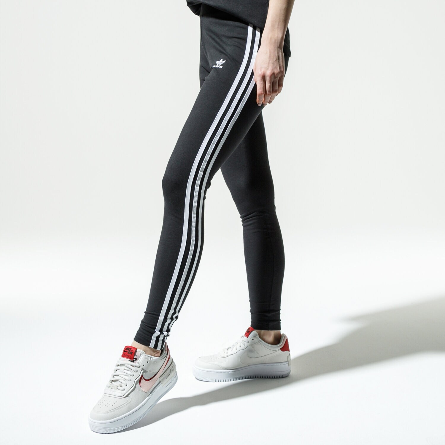 Spodnie sportowe damskie ADIDAS LEGGINGS 3 STR TIGHT FM3287 CZARNY