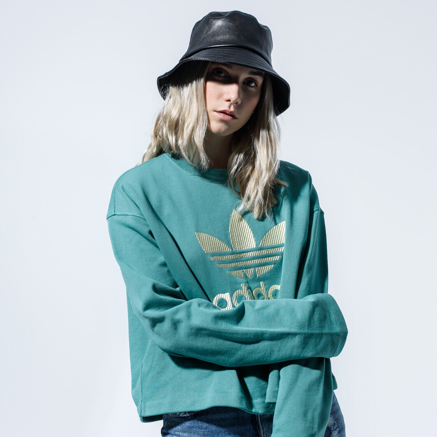 Bluza damska ADIDAS BLUZA LG CREW FM2626 ZIELONY