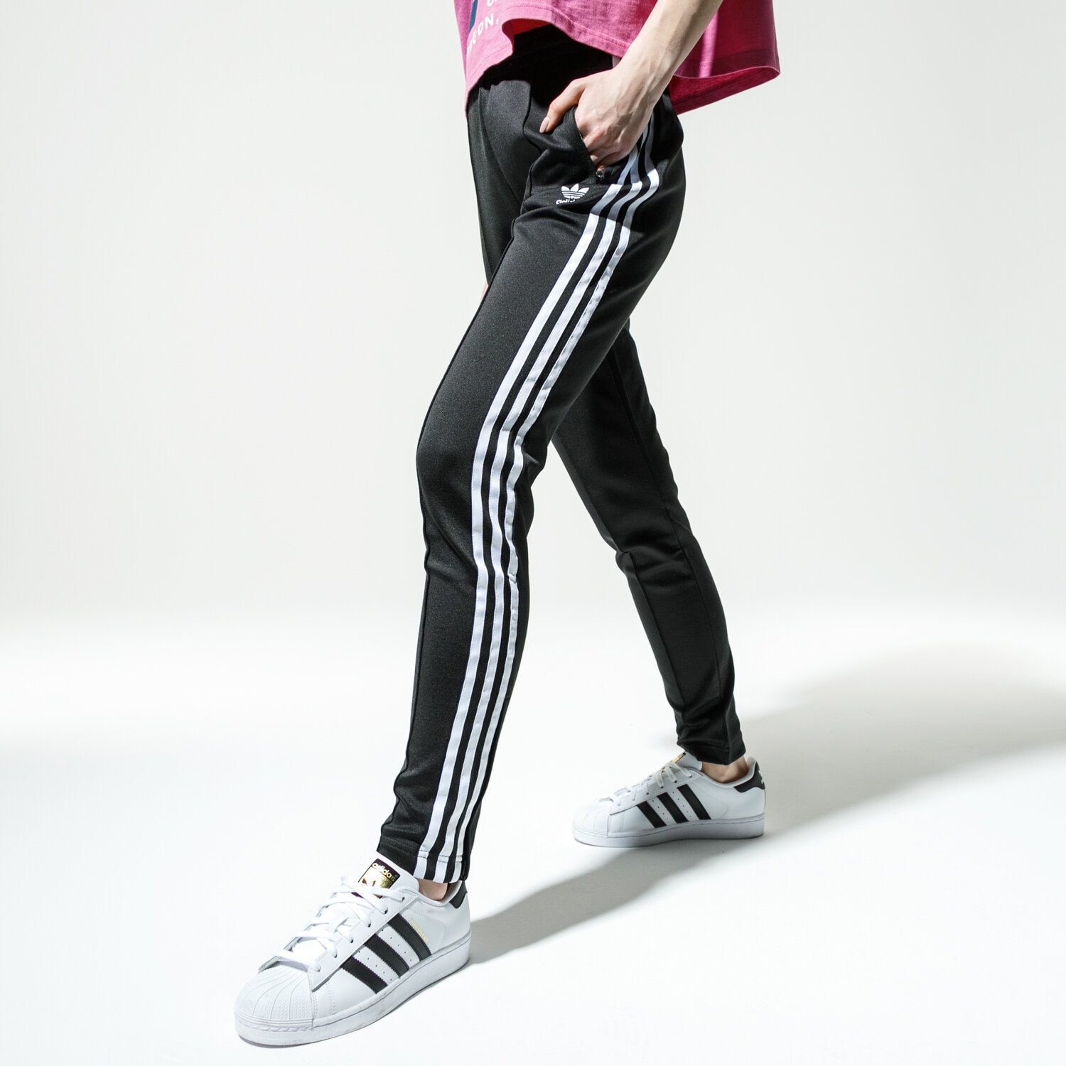 Spodnie sportowe damskie ADIDAS SPODNIE SS TP FM3323 CZARNY
