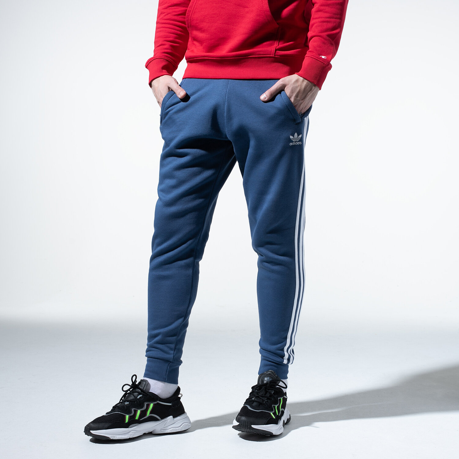 Spodnie sportowe męskie ADIDAS SPODNIE 3-STRIPES PANT FM3768 GRANATOWY