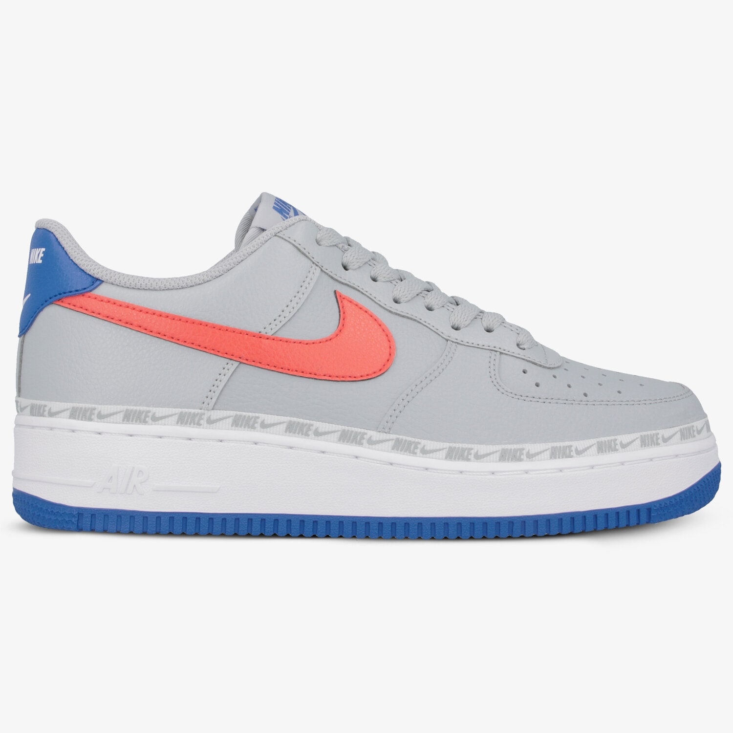 Buty sneakersy męskie NIKE AIR FORCE 1 '07 LV8 CD7339001 SZARY