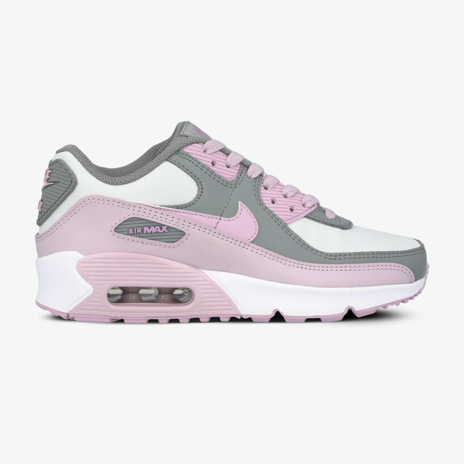 Buty sneakersy dla dzieci NIKE AIR MAX 90 LTR CD6864-002 SZARY