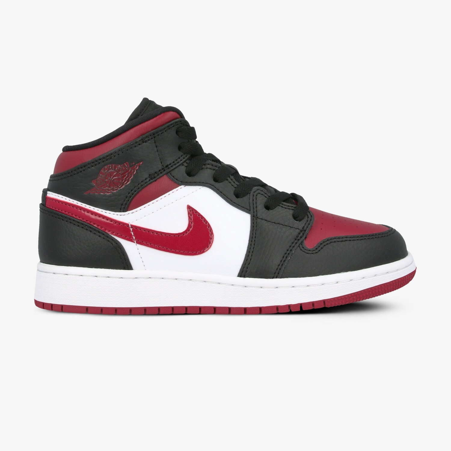 Buty sneakersy dla dzieci AIR JORDAN 1 MID 554725-066 CZERWONY