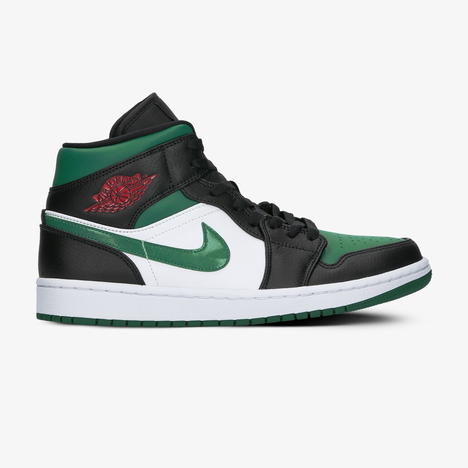 Buty sneakersy dla dzieci AIR JORDAN 1 MID  554725-067 ZIELONY