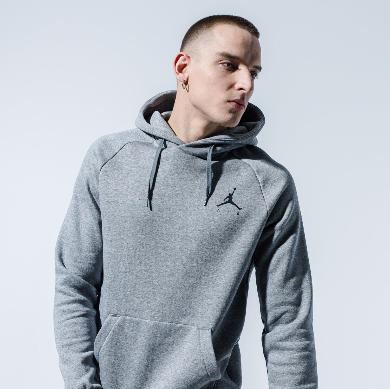 Bluza męska JORDAN BLUZA Z KAPTUREM JUMPMAN 940108-092 SZARY