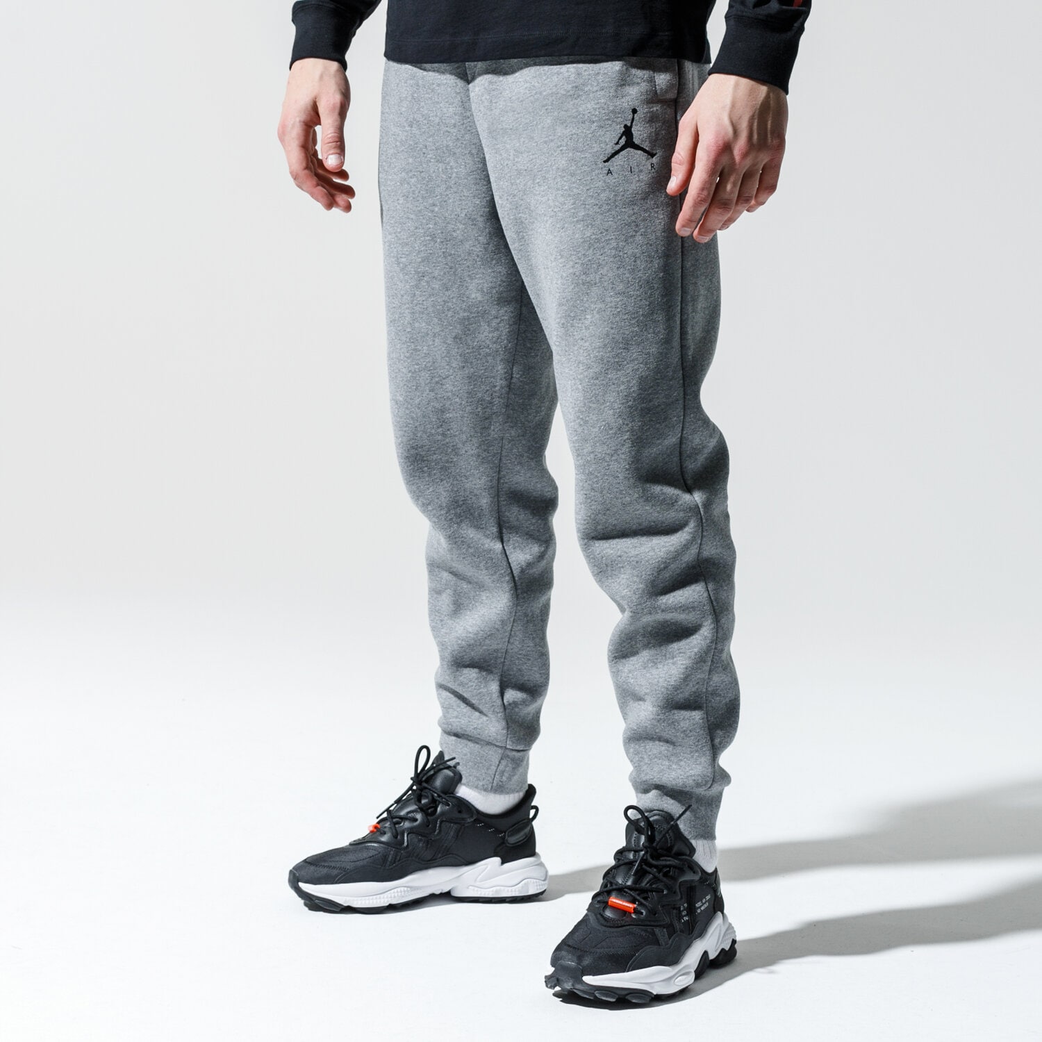 Spodnie sportowe męskie JORDAN SPODNIE SPORTSWEAR JUMPMAN FLEECE MEN'S PANTS 940172-092 SZARY