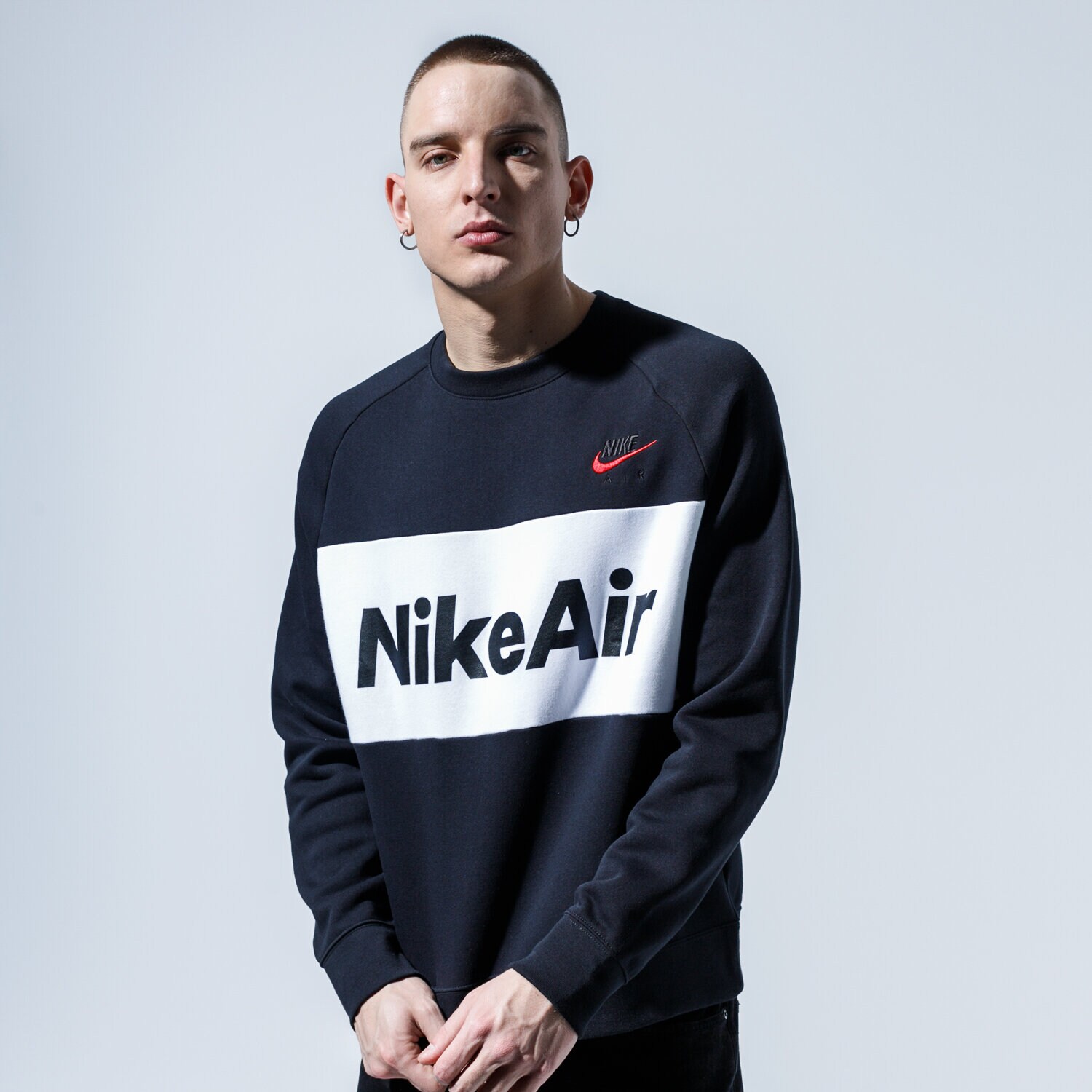 Bluza męska NIKE BLUZA AIR CJ4827-010 CZARNY