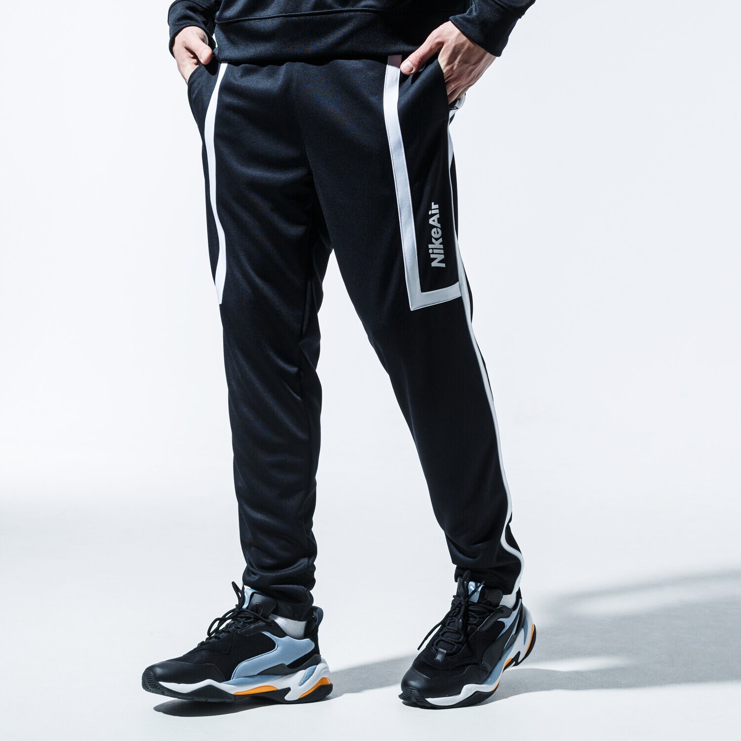Spodnie sportowe męskie NIKE SPODNIE AIR CJ4838-010 CZARNY
