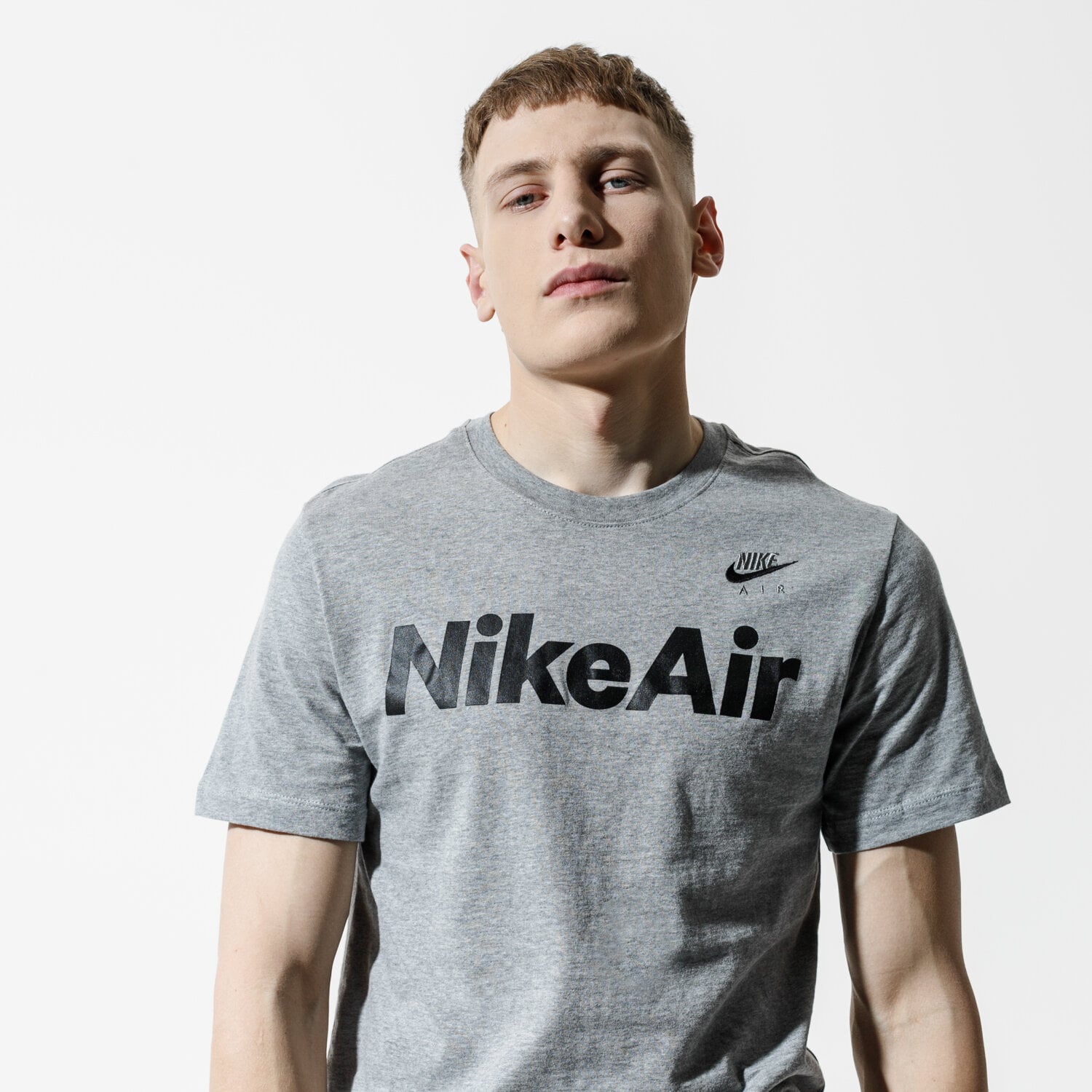 Koszulka, t-shirt sportowy męski NIKE T-SHIRT AIR CK2232-063 SZARY
