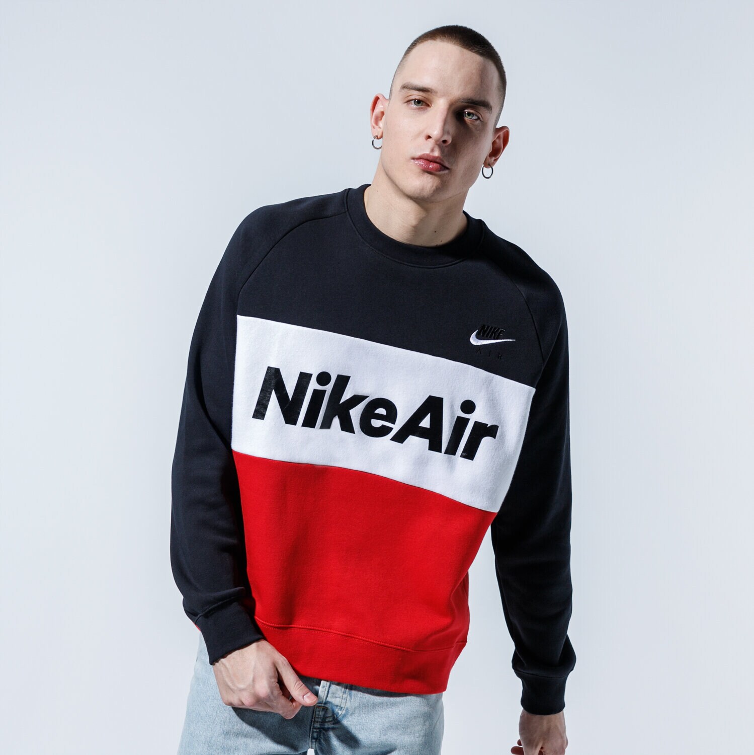 Bluza męska NIKE BLUZA AIR CJ4827-011 CZARNY