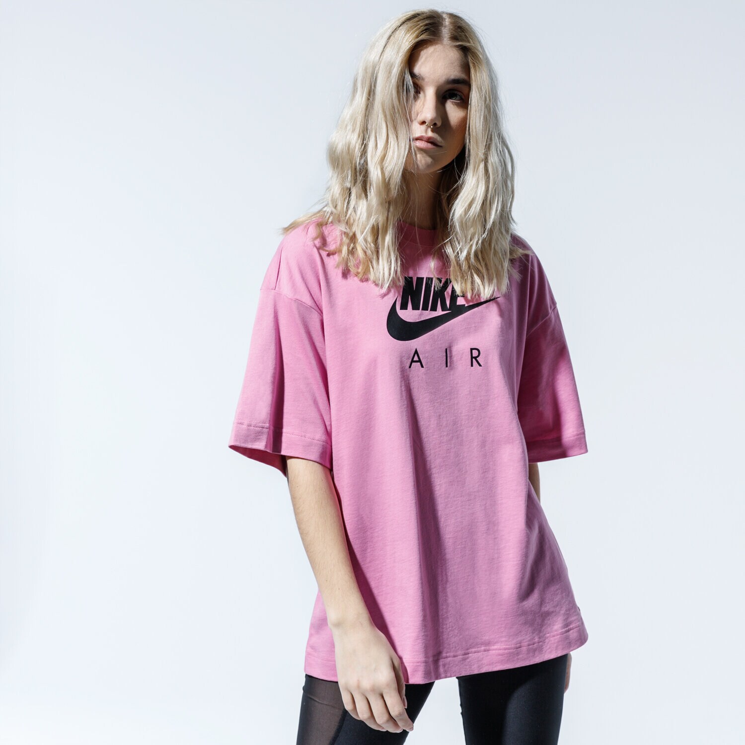 Koszulka, t-shirt damski NIKE T-SHIRT W NSW AIR TOP SS BF CJ3105-693 RÓŻOWY