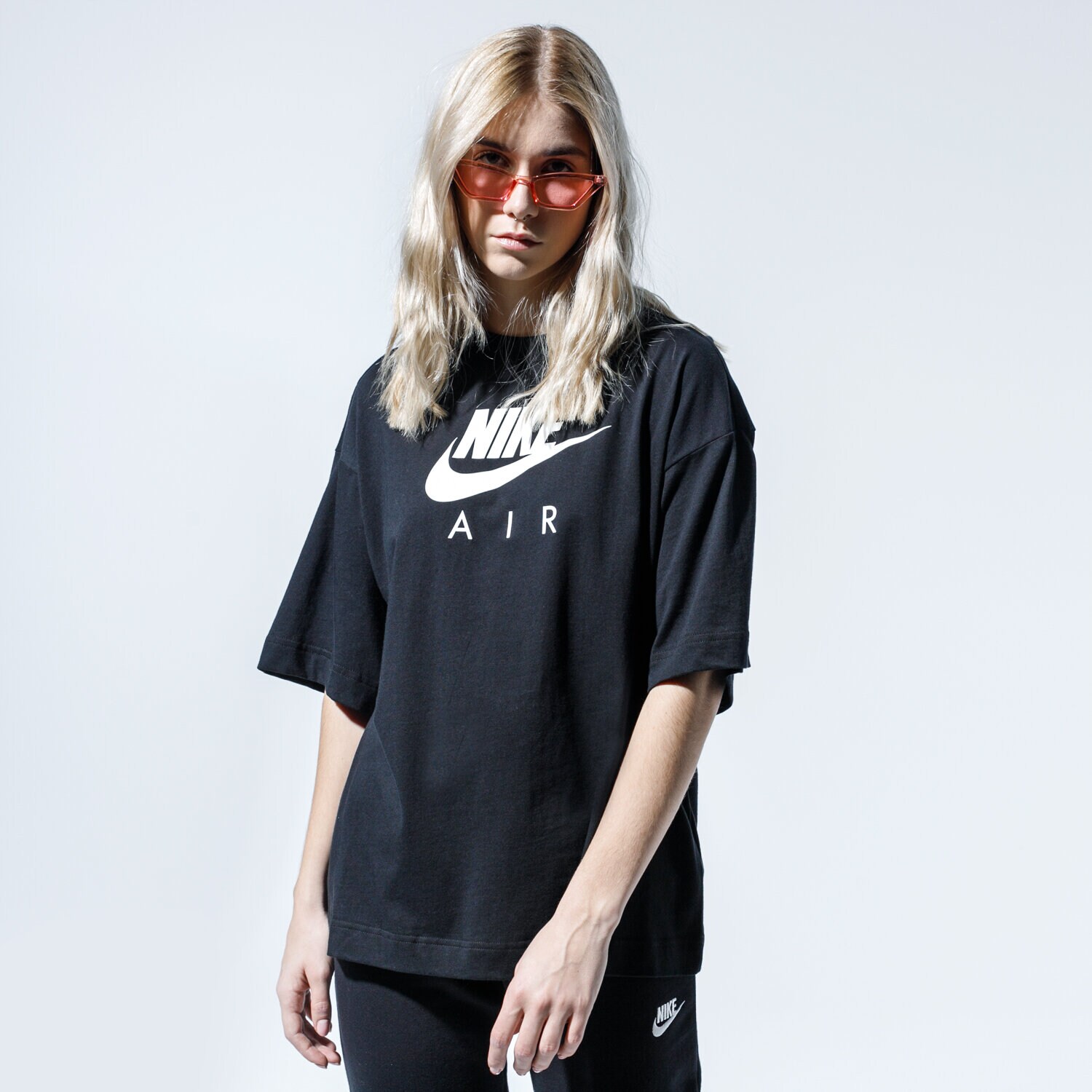 Koszulka, t-shirt damski NIKE T-SHIRT AIR CJ3105-010 CZARNY