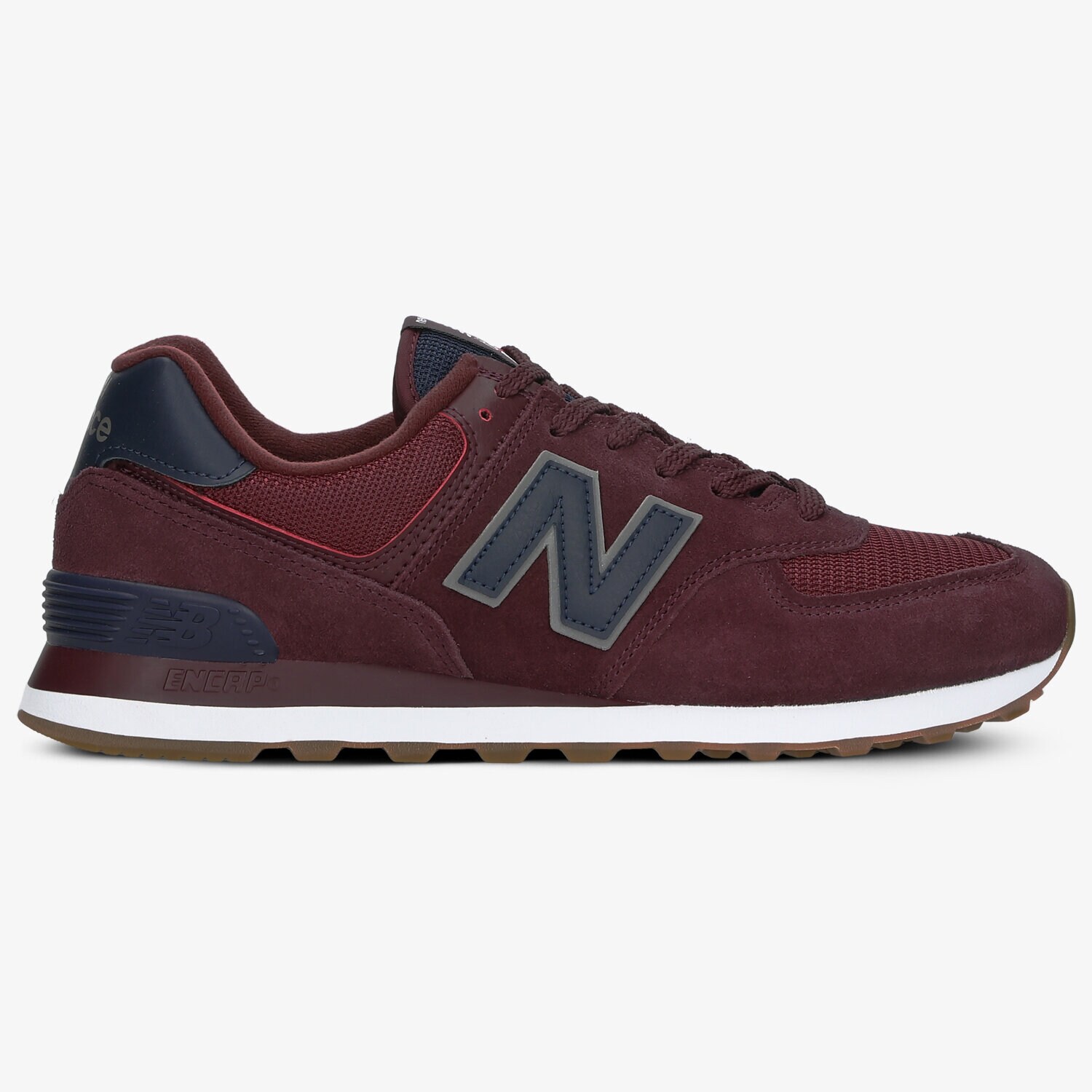 Buty sneakersy męskie NEW BALANCE ML574SPQ ML574SPQ BORDOWY