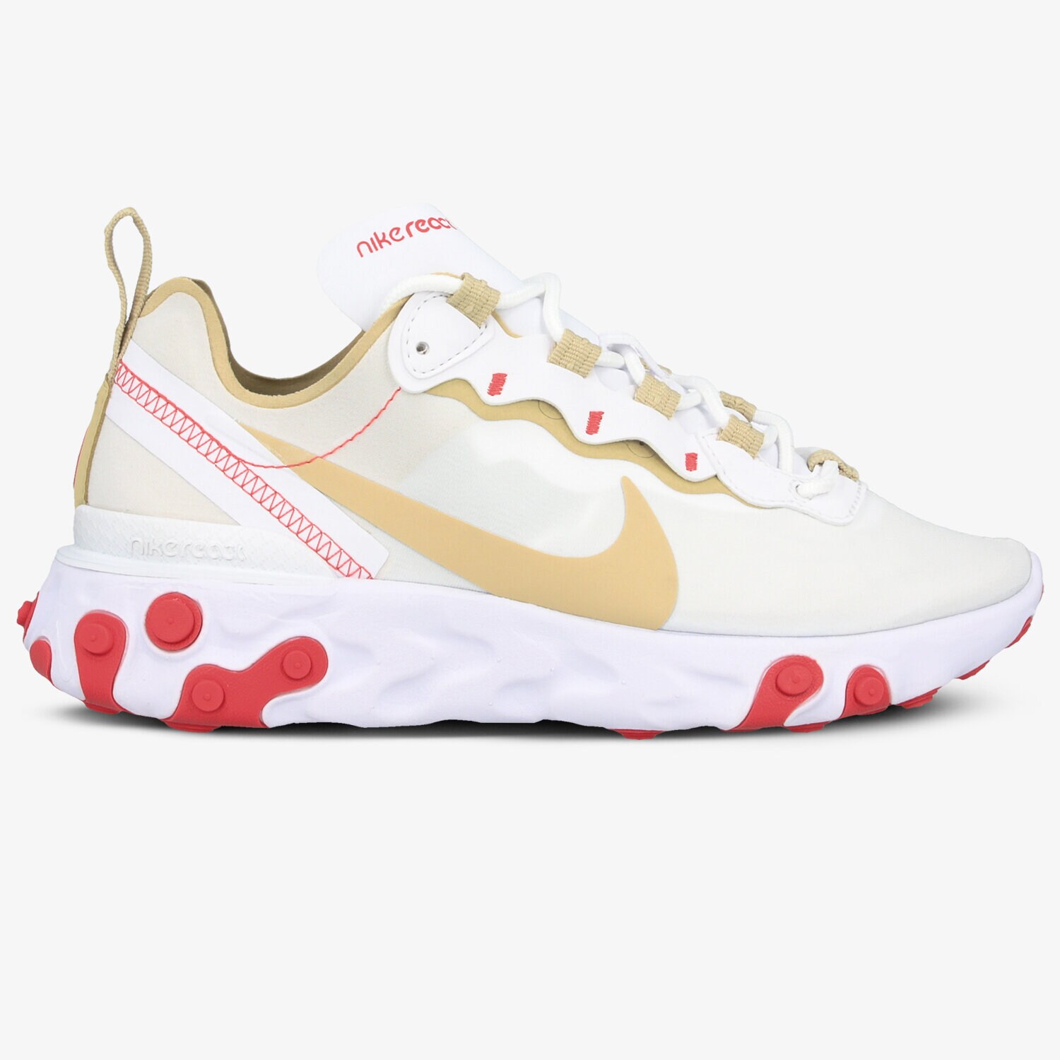 Buty sneakersy damskie NIKE REACT ELEMENT 55 BQ2728-101 BIAŁY