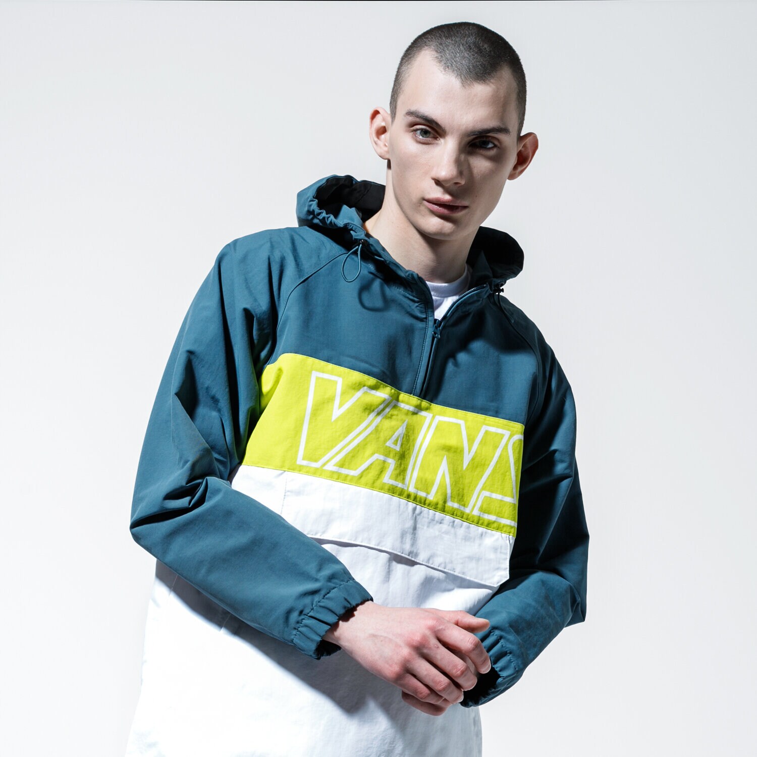 Kurtka wiosenna / jesienna męska VANS KURTKA MN RETRO SPORT ANORAK STARGAZER/WHITE VN0A49PAYNB1 MULTICOLOR
