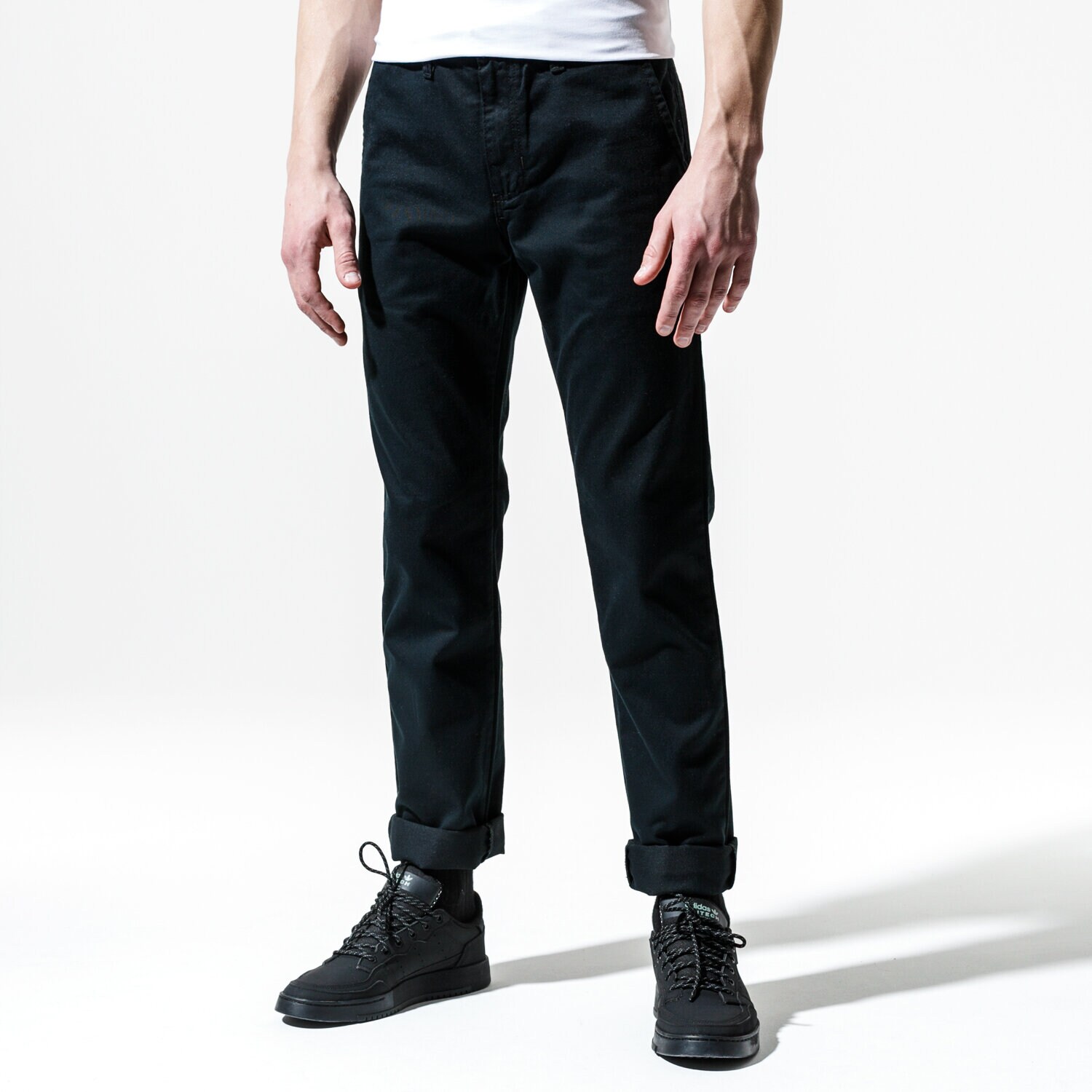 Spodnie sportowe męskie VANS SPODNIE MN AUTHENTIC CHINO STRETCH BLACK VN0A3143BLK1 CZARNY