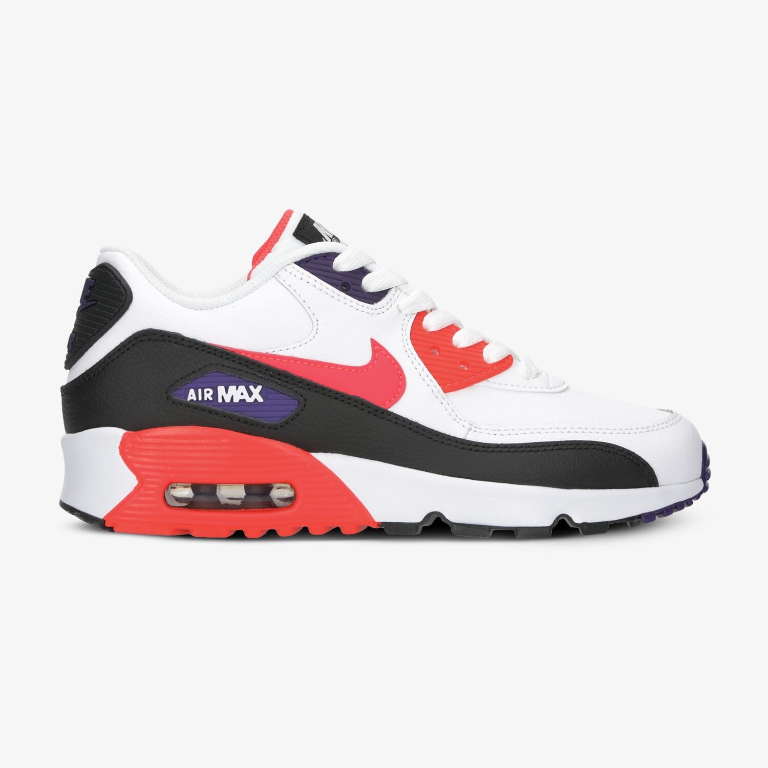 Buty sneakersy dla dzieci NIKE AIR MAX 90 LTR (GS) 833412-117 BIAŁY