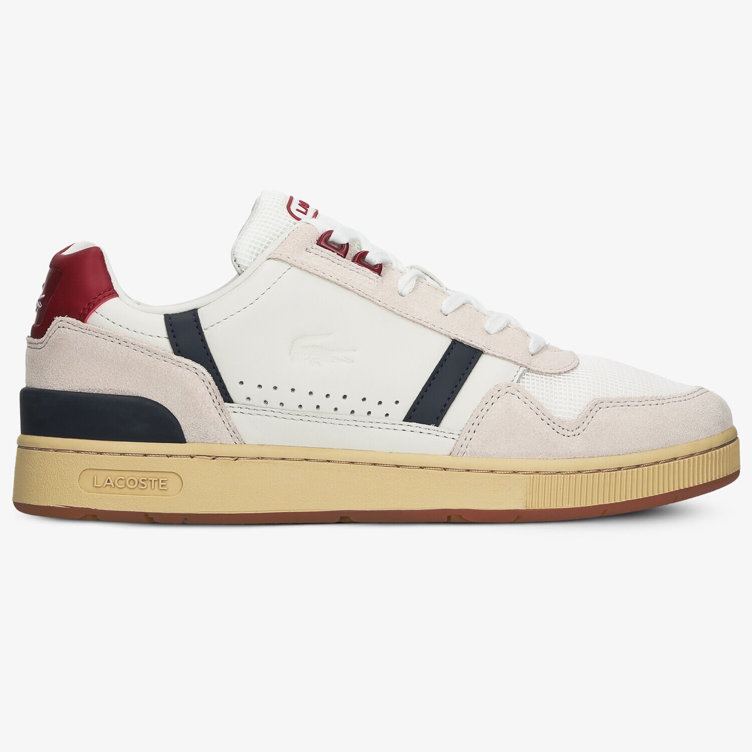 Buty sneakersy męskie LACOSTE T-CLIP 120 2 US 739SMA00578R1 BIAŁY