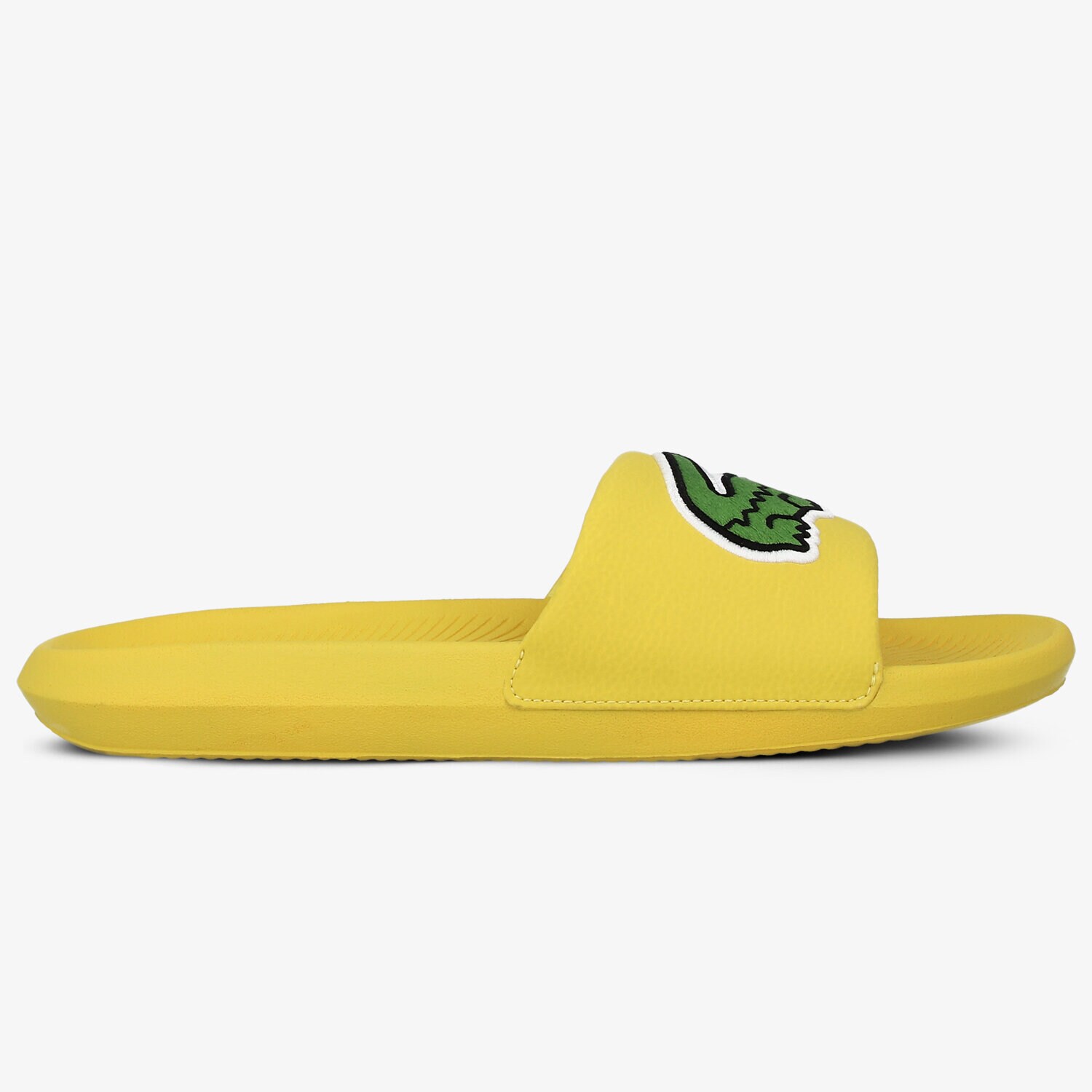Klapki męskie LACOSTE CROCO SLIDE 120 2 US 739CMA0062P1G ŻÓŁTY