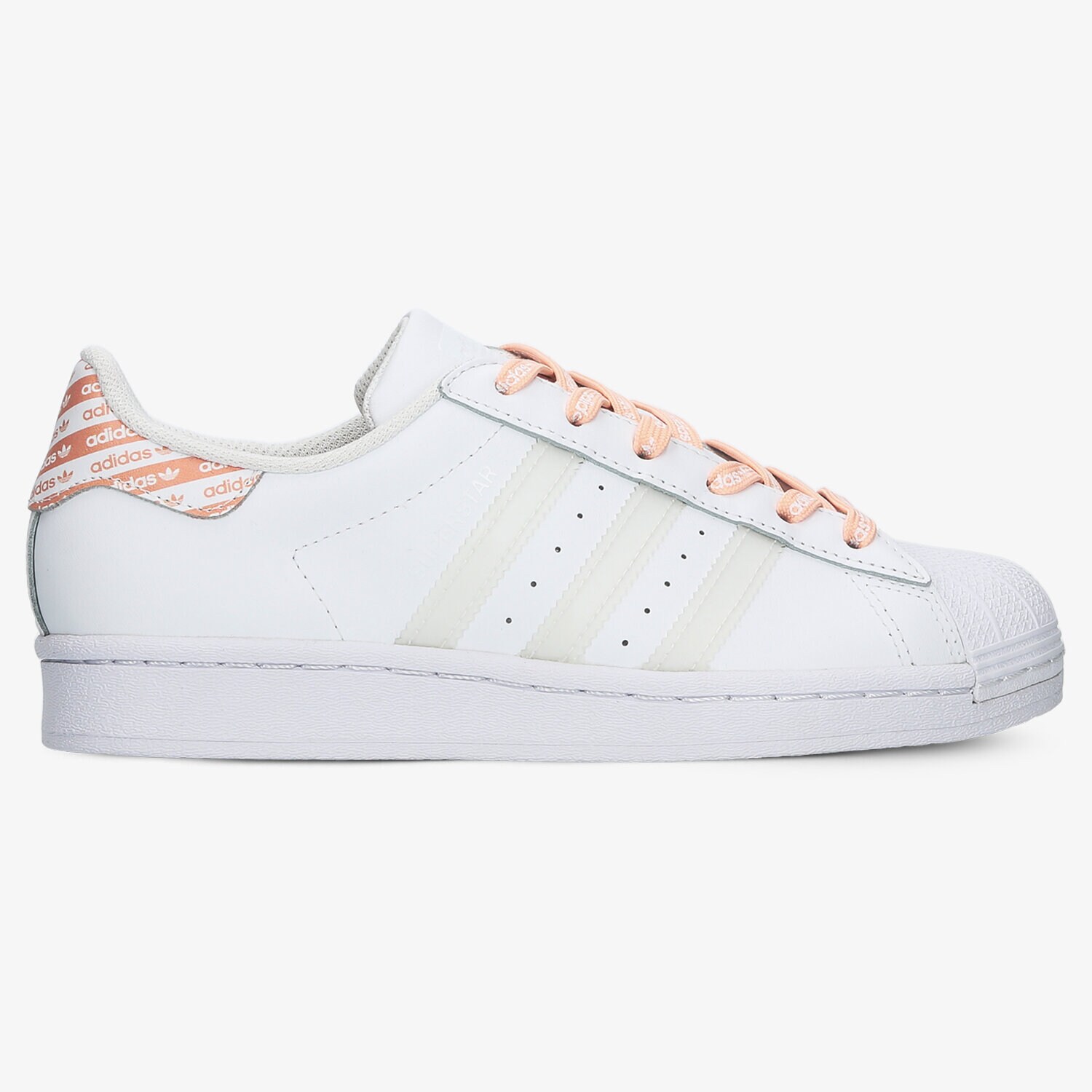 Buty sneakersy dla dzieci ADIDAS SUPERSTAR J FV3761 BIAŁY