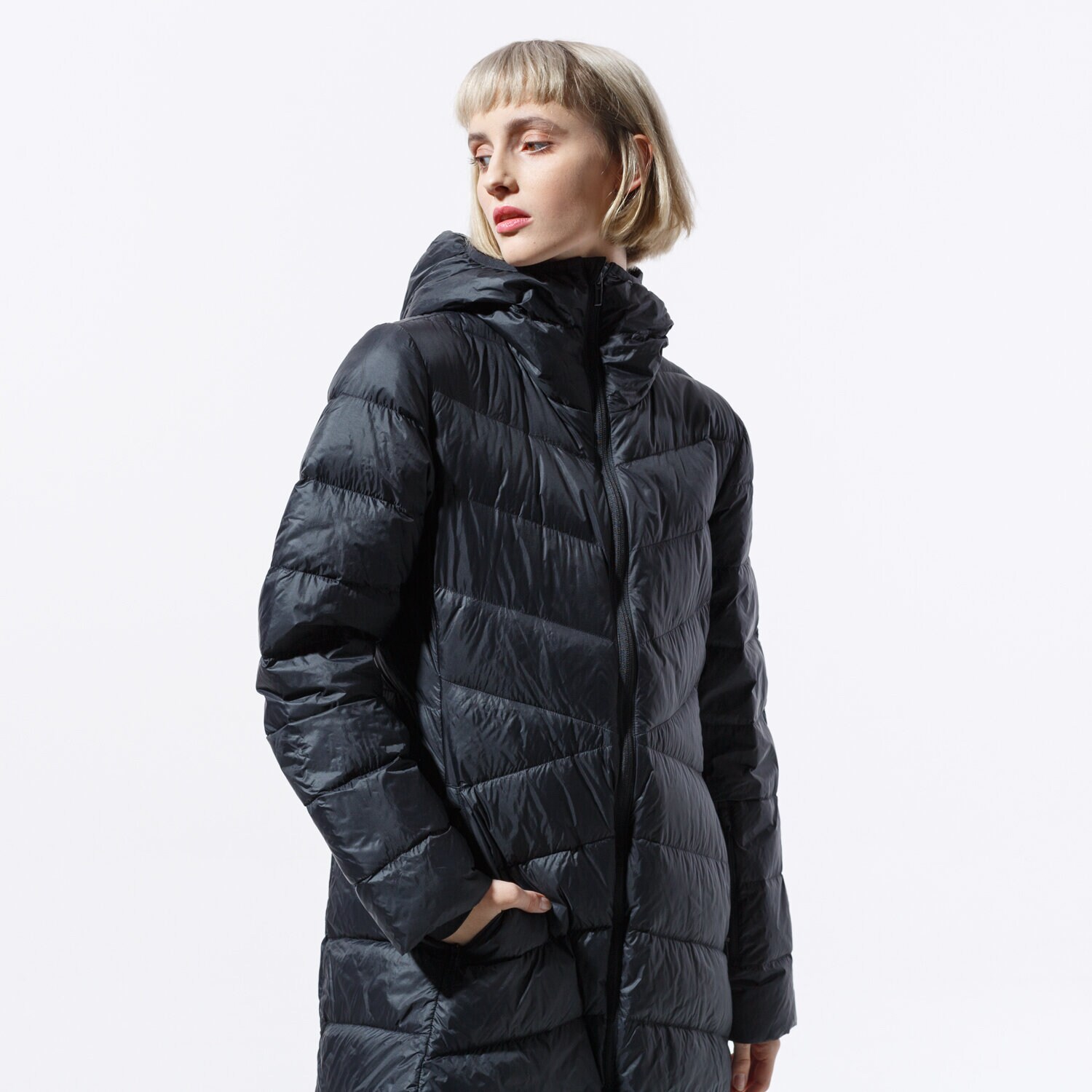 Kurtka zimowa damska ADIDAS KURTKA W CW NUVIC JKT BS0985 CZARNY