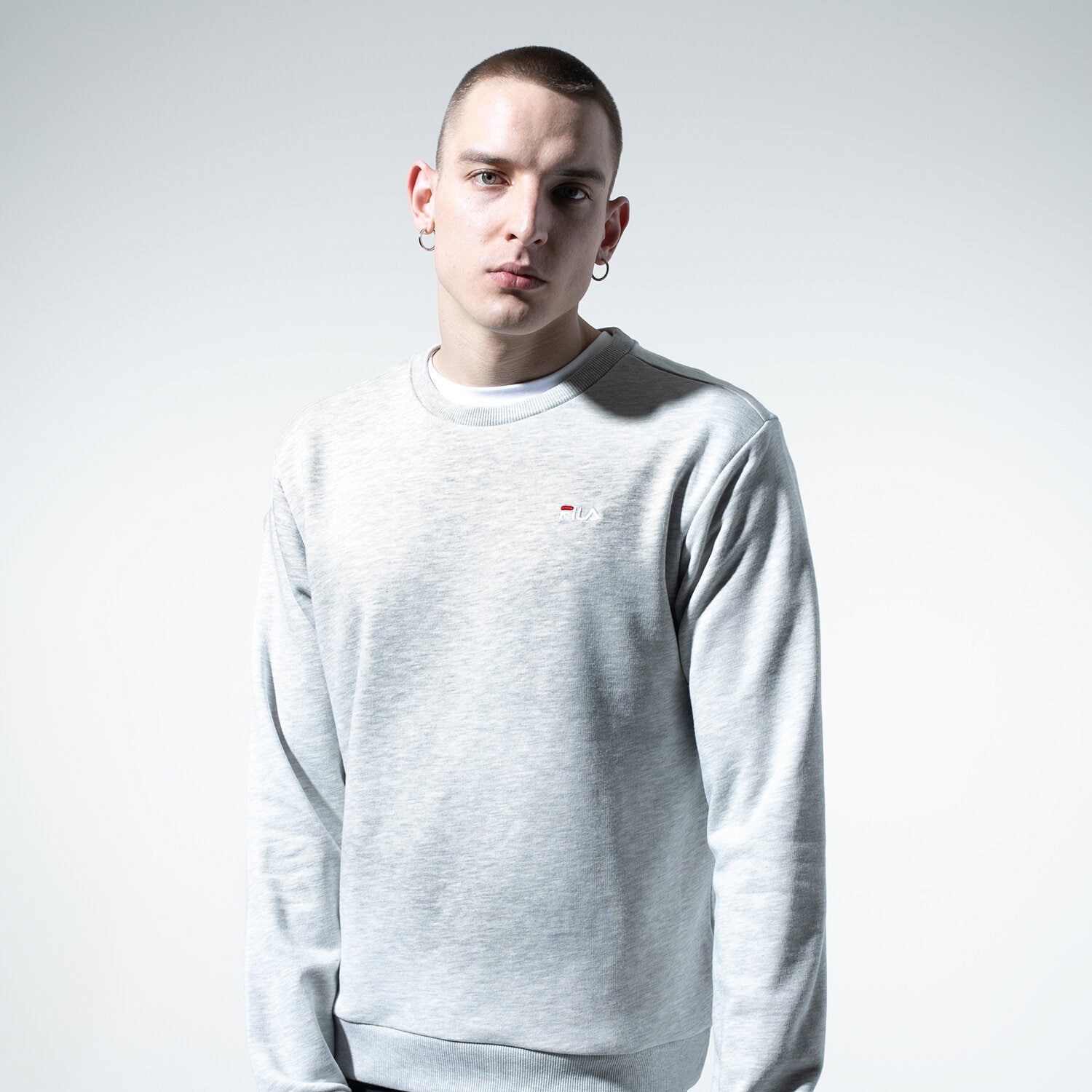 Bluza męska FILA BLUZA EFIM CREW SWEAT 688164B13 SZARY