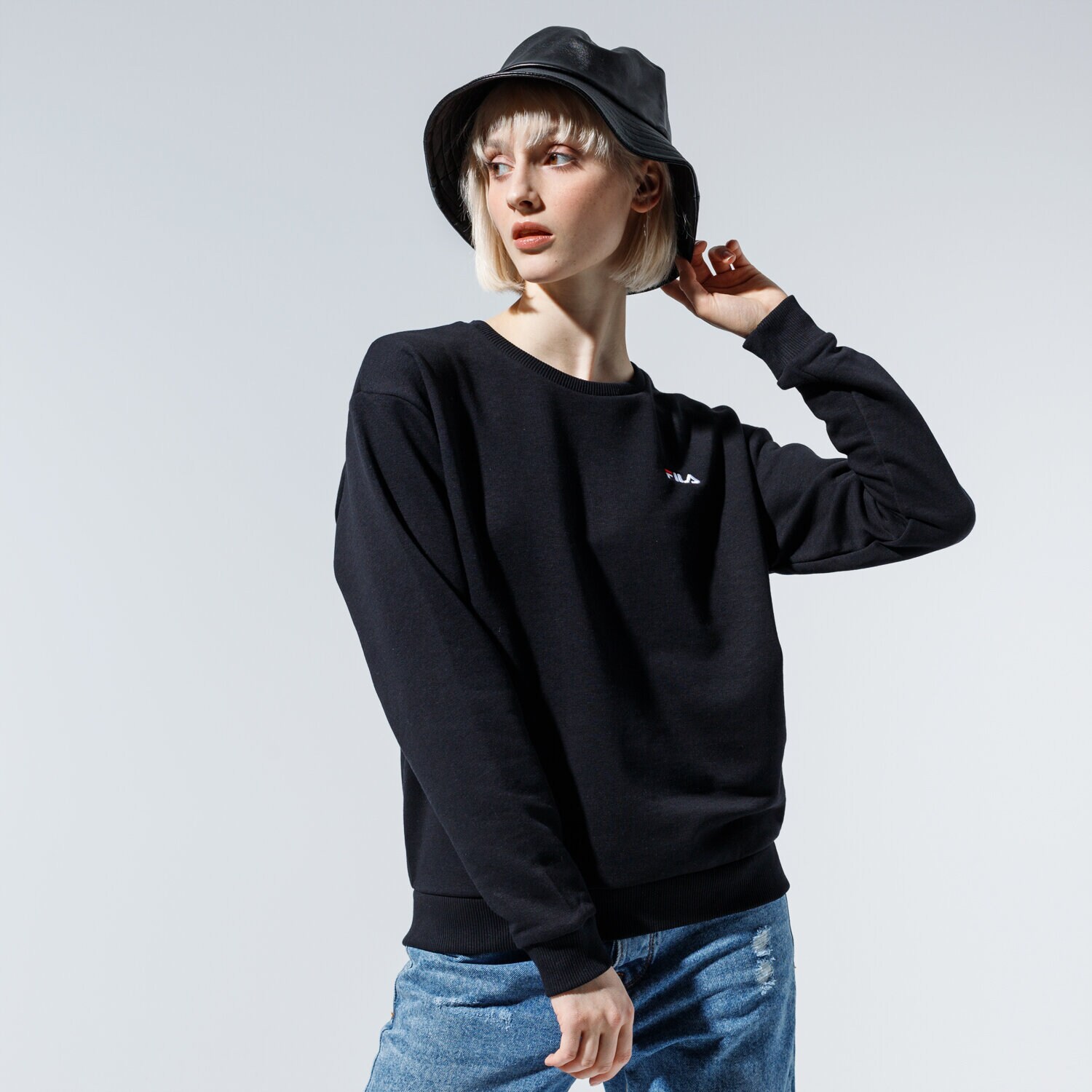 Bluza damska FILA BLUZA EFFIE CREW SWEAT 688053002 CZARNY