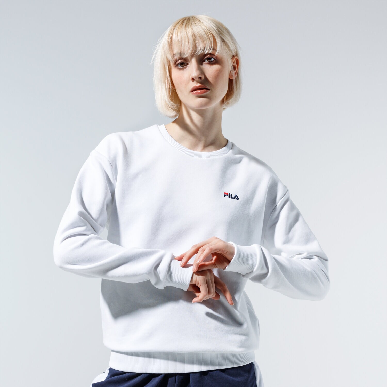 Bluza damska FILA BLUZA EFFIE CREW SWEAT 688053M67 BIAŁY